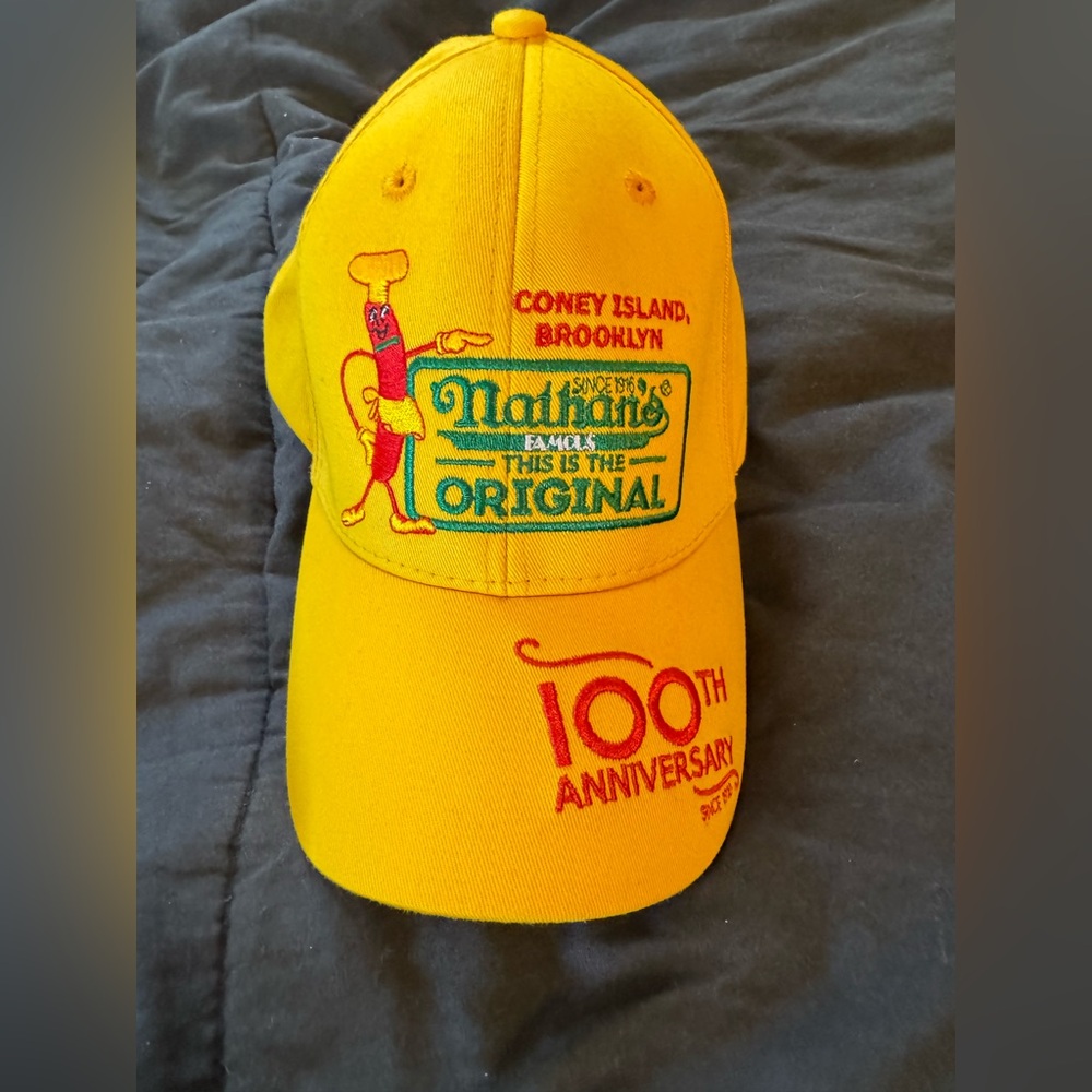 Nathan's Famous Yellow 100th Anniversary Cap
